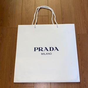 Prada medium size paper shopping bag